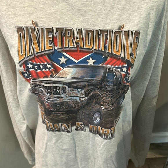 A Vintage 90’s men’s long sleeve anvil Dixie traditions size large - Picture 2 of 9